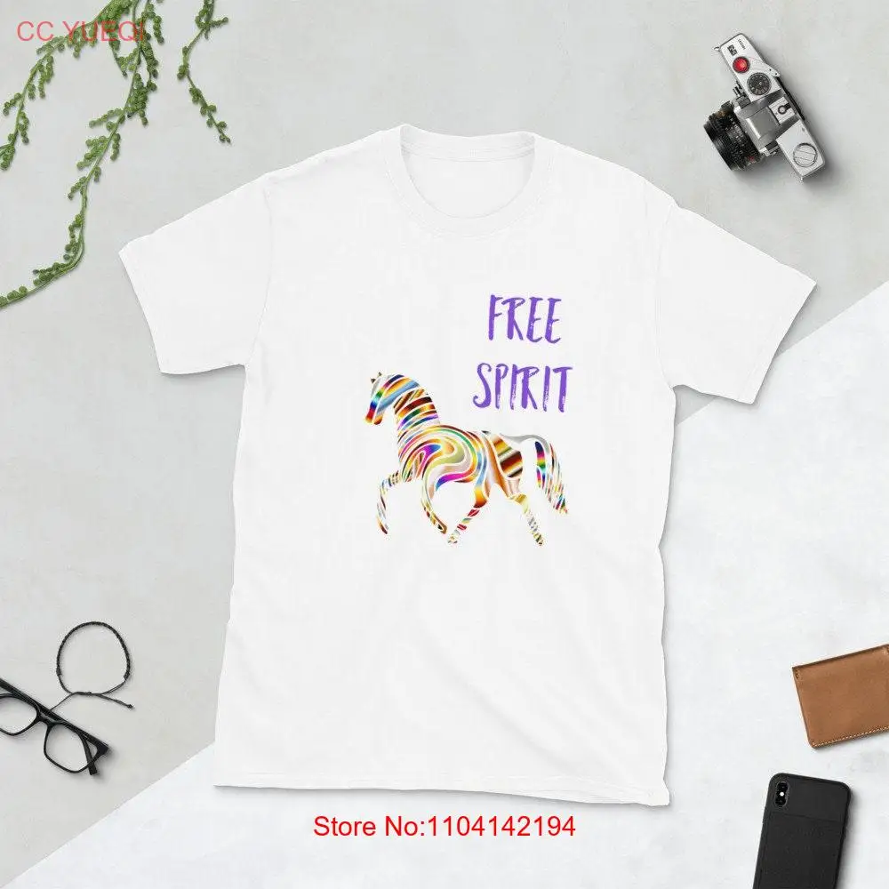 Free Spirit Equine Horse  T Shirt long or short sleeves