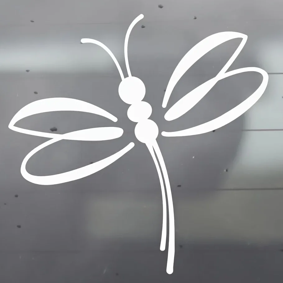 

1PC "Charming Dragonfly Sticker – Suitable for Car Windows, Desks, Scrapbooks, Laptop Sleeves for a Lovely Touch"