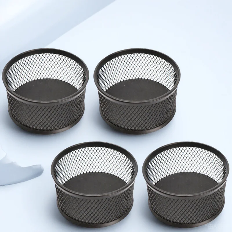

4pcs Mesh Paper Clip Dispenser Desktop Organizer For Office School Supplies Storage Container Multi-Functional Holder