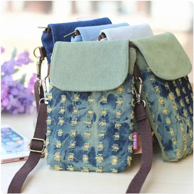 Small Shoulder Bags Nylon Women Mobile Phone Bag Mini Female Messenger Purse Wallet Purse Crossbody Messenger Mobile bags bolso