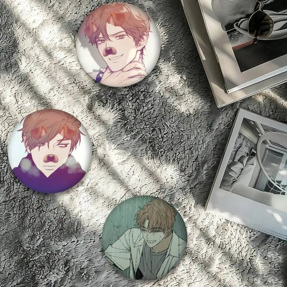 Anime Korea Manhwa Lapel   Anime Brooches Cute Cartoon Badge Jacket Jeans Lapel Pin Gift Accessorie
