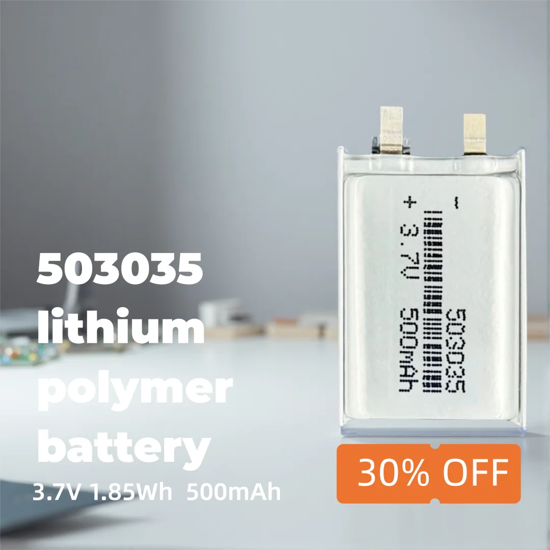 

Mini Size 503035 Li-ion Polymer Battery 3.7V 500mAh Efficient Rechargeable Cell for Smart Devices and Mini Electronics
