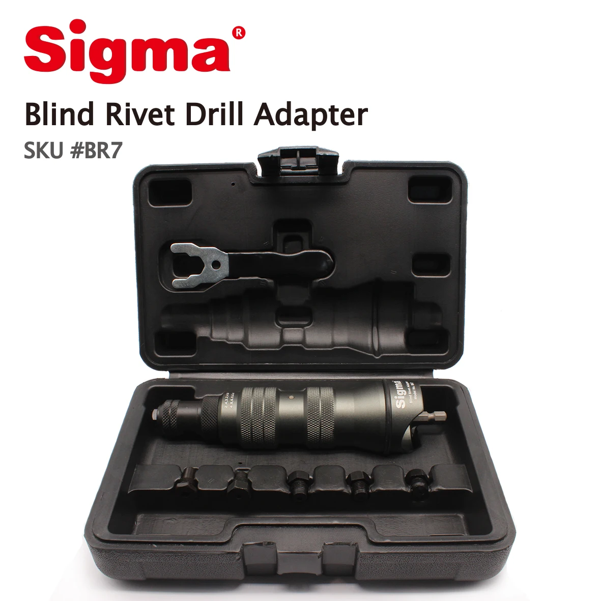 Sigma #BR7 HEAVY DUTY Blind Pop Rivet Drill Adapter Cordless or Electric power drill adaptor alternative air riveter rivet gun