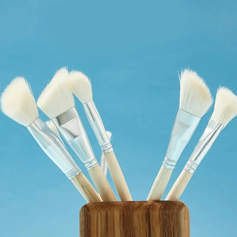 W89C 아크릴 페인팅 브러시, 오일 및 수채화 그림을위한 아티스트 페인팅 브러시