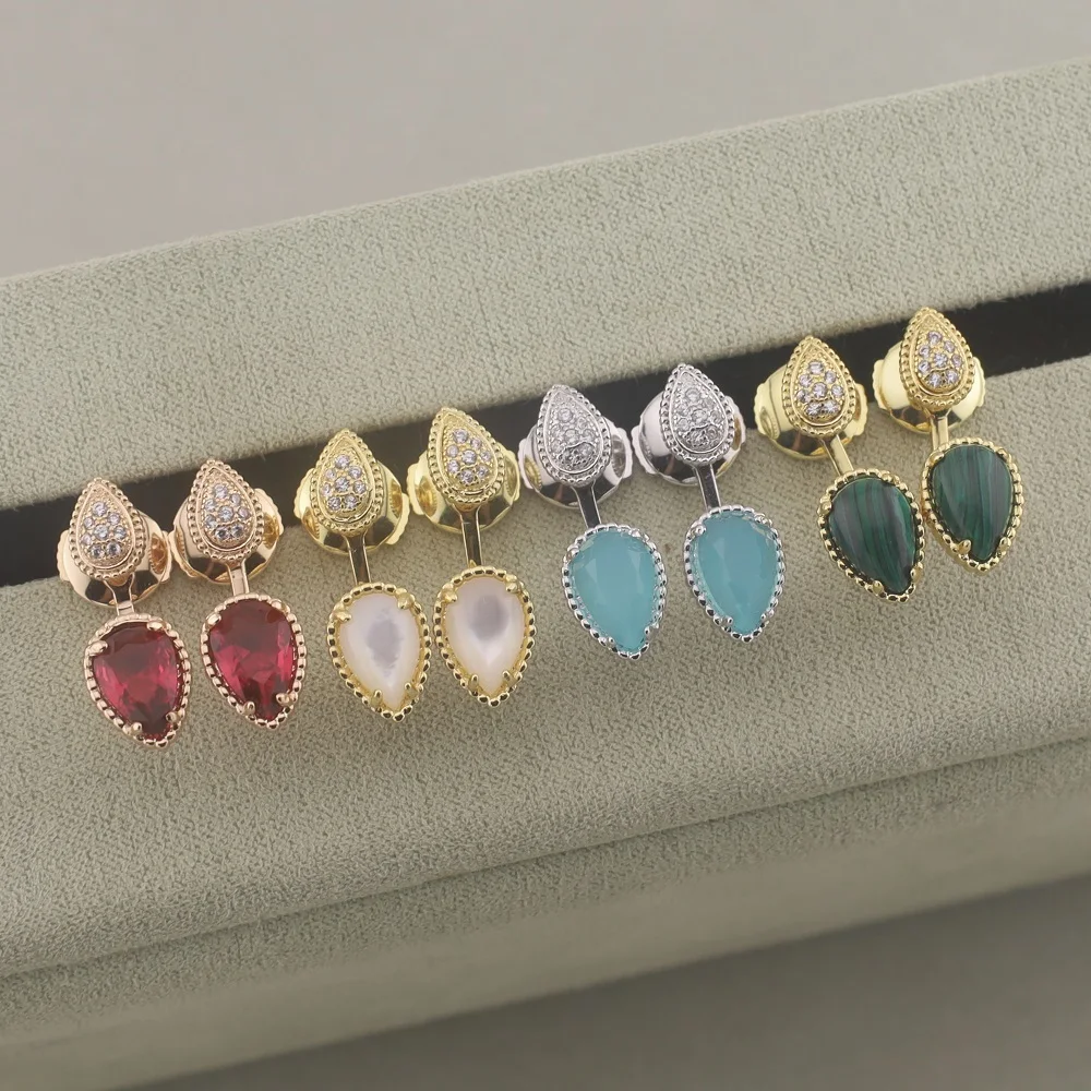 

Original Design: Zircon Sparkling Water Drop Earrings, Women's Light Luxury Jewelry Fashion Gift