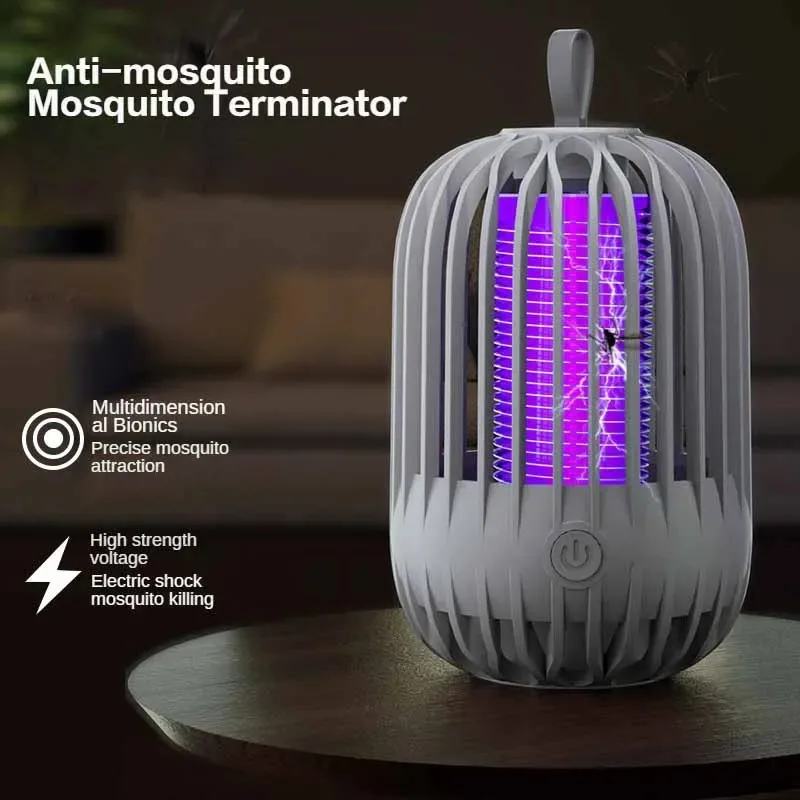 Portátil anti-mosquito luzes assassino repelente lâmpada usb bug zapper interior casa insetos moscas caçador lâmpadas para gravida crianças