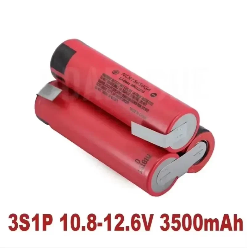 new 18650GA 3500mAh 7000mAh 3S 4S 5S 6S 8S 7.4V 12.6V 14.8V 18V 25.2V 29.6V for Screwdriver Battery Welding 18650 Battery Pack