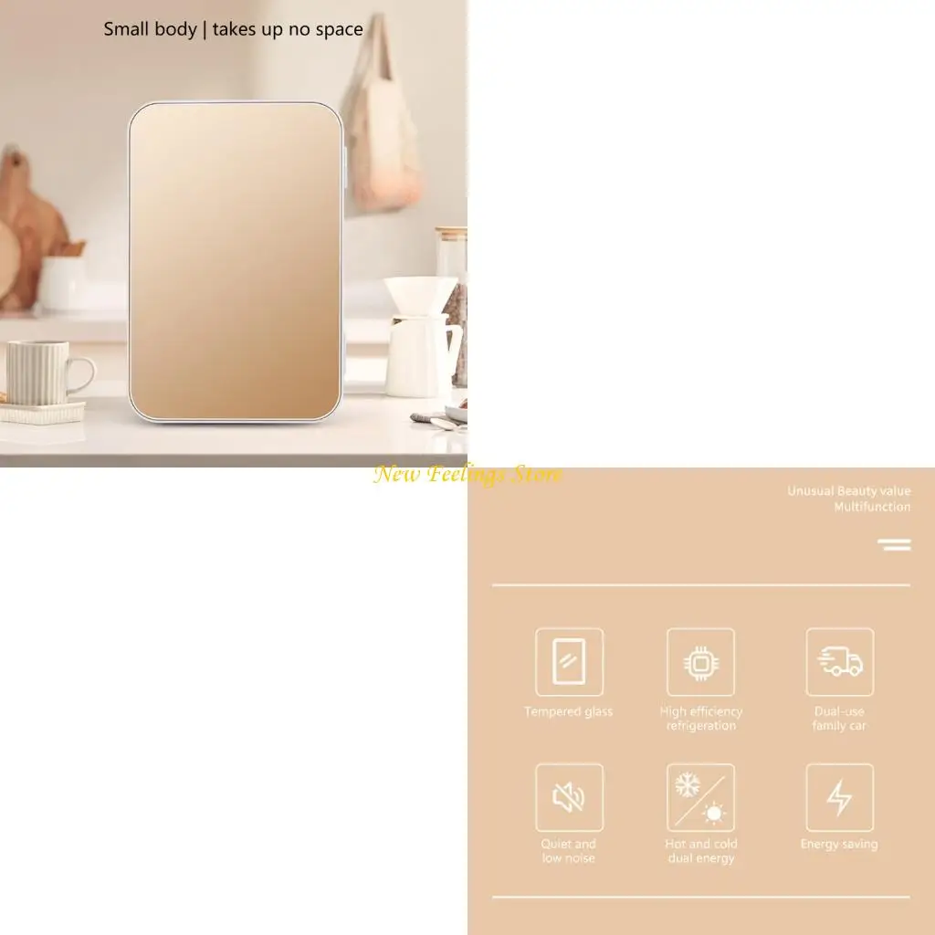 J6BF 8L Mini Refrigerator for Travel Office and Dorm with Advanced Cooling Technology