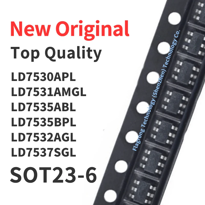 10 Pieces LD7530APL LD7531AMGL LD7535ABL LD7535BPL LD7532AGL LD7537SGL SOT23-6 Chip IC New Original