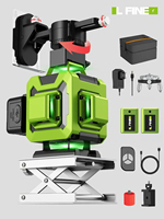 LFINE16 Line 4D Laser Level Green Light Selfleveling Horizontal & Vertical Lithium Battery Green Beams High-precision Cross Line