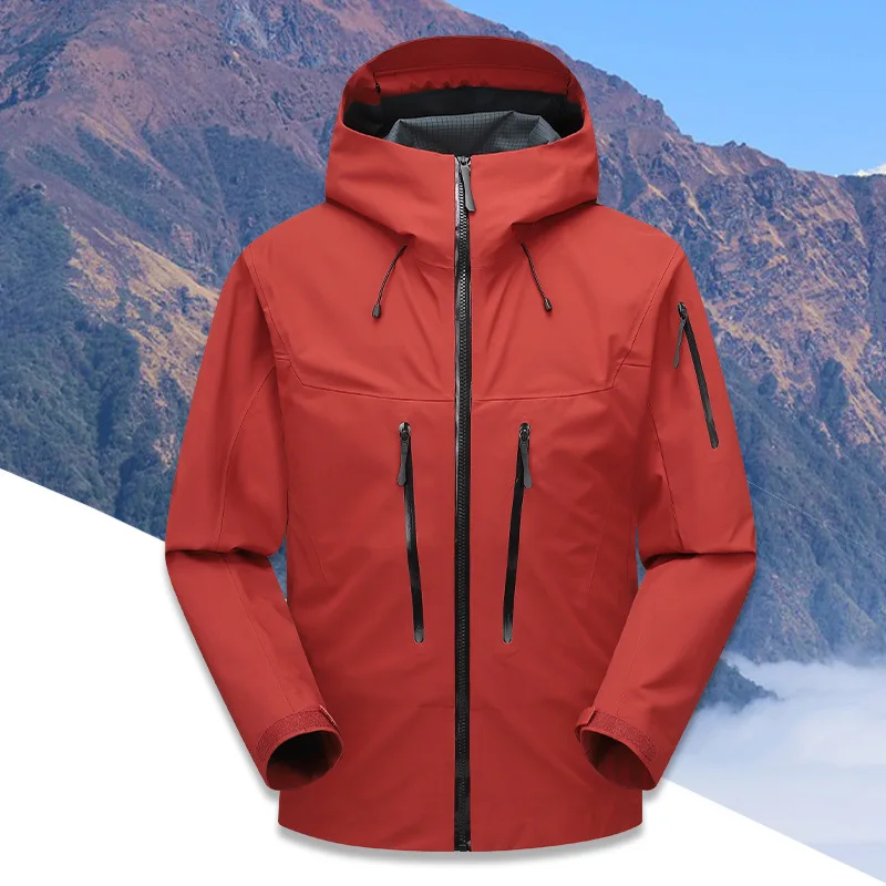 ARC Outdoor Fashion Mountaineering Sports Leisure Travel Fishing Windproof and Waterproof Camping Men's Hard Shell Down Jacket