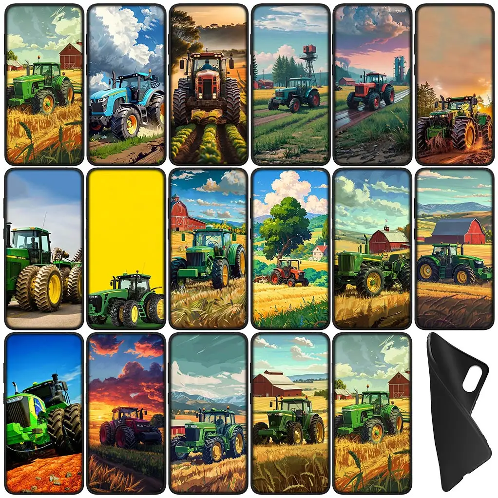 Farm Vehicle Tractor Phone Cover Flexible Casing for Motorola Moto E32 G30 G50 G60 G40 G51 G52 G41 G42 G71 E7 G100 Soft Case