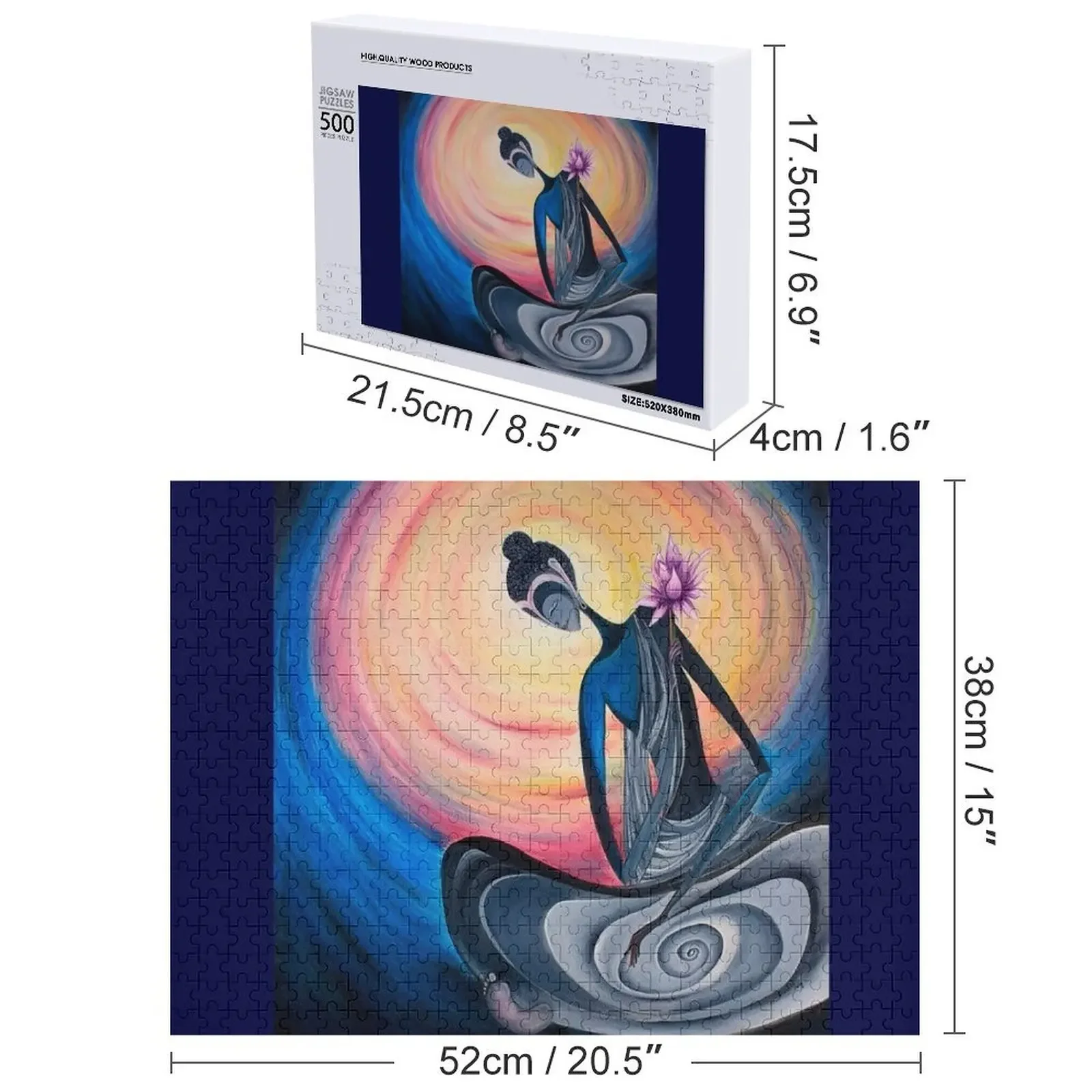 Puzzle Buddha Regalo personalizzato personalizzato Nome in legno sposato Puzzle in legno personalizzato