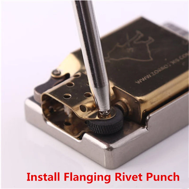 Fix Liner Base/Remove Punch/Install Punch/Steel Wheel Rivets For Zippo Lighter DIY Replace Grinding Wheel Rivets Tool Repair Kit