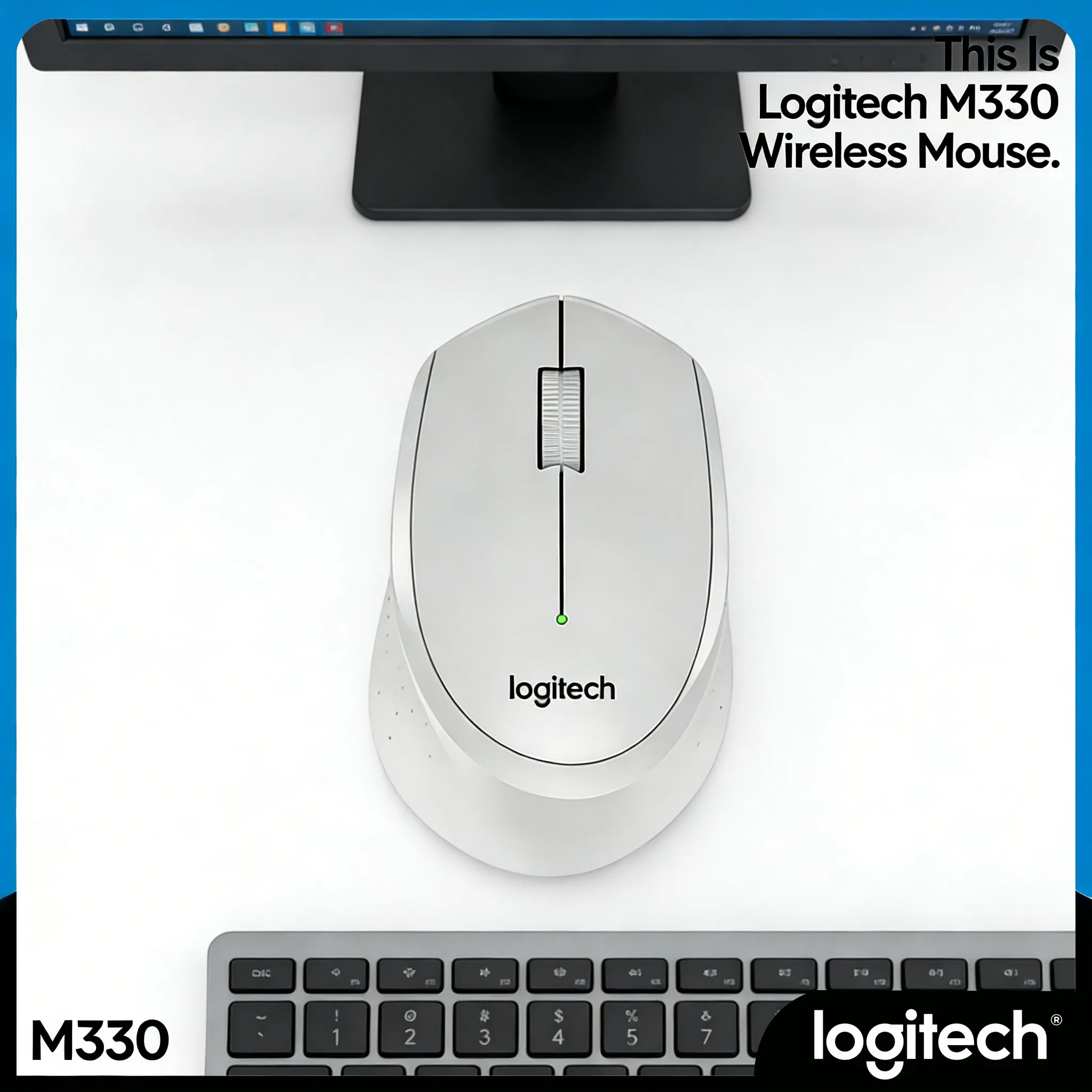 

Logitech M330 1000DPI Wireless Mouse High Precision Optical Sensor Office Use