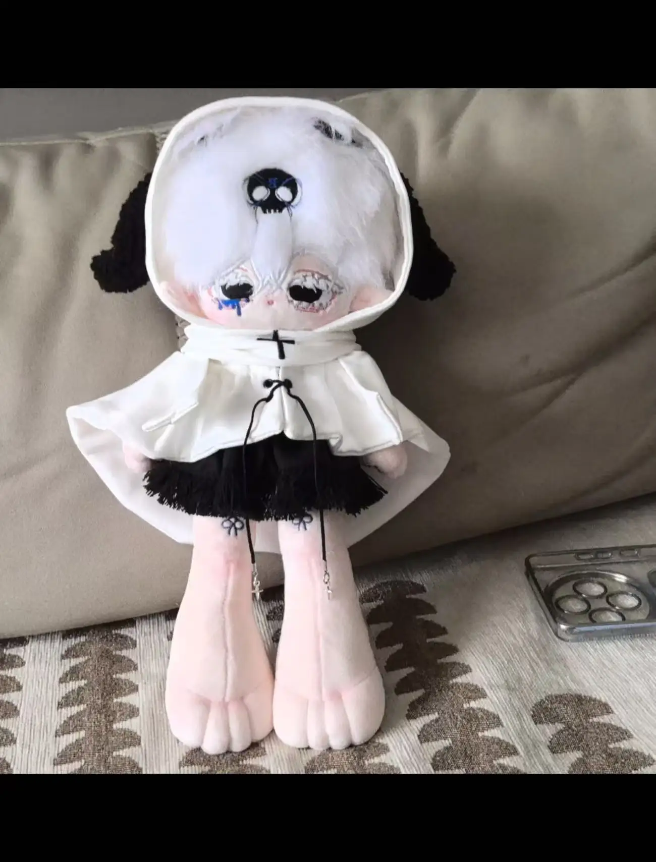 No Attribute 30cm Long leg Body Anime Cotton Doll Blue and White Porcelain Style Cute Handsome New Arrival Hot Selling Gift