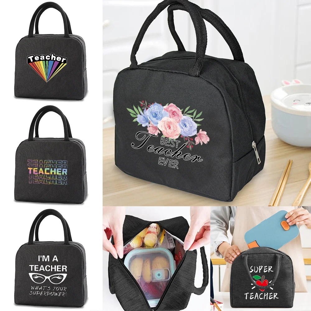 

Insulated Lunch Bag for Women Cooler Bags Unisex Thermal Bag Portable Lunch Box Food Tote Teacher Series Lunch Bags for Work