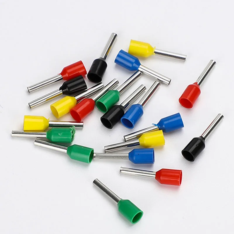 

1000Pcs Insulated Cord End Terminal Tubular Wire Connector Cold Pressing Pin Connector Cord Pin Crimp Copper Terminal End Block