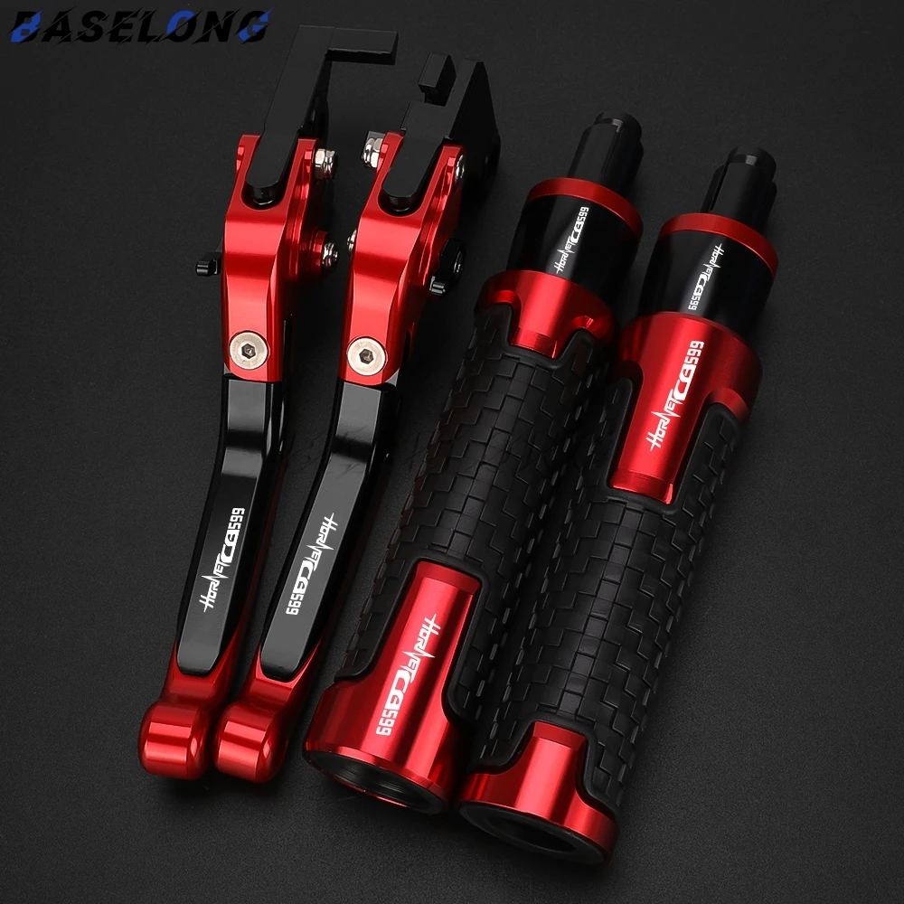 

For HONDA CB599 HORNET 599 CB 599 1998 1999 2000 2001-2006 Motorcycle Adjustable Clutch Brake Levers Handle Bar End Grips Caps