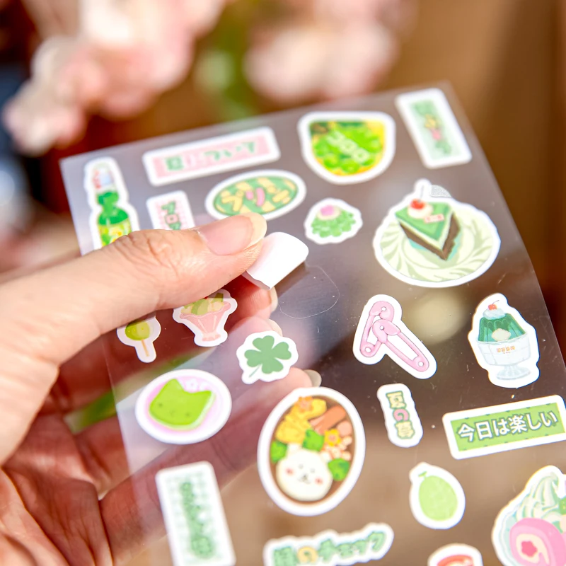 Mr. Paper 6pcs Kawaii Flat Sheet Stickers for Old Fashioned Series Stationery Stickers for Students scrapbooking stickers