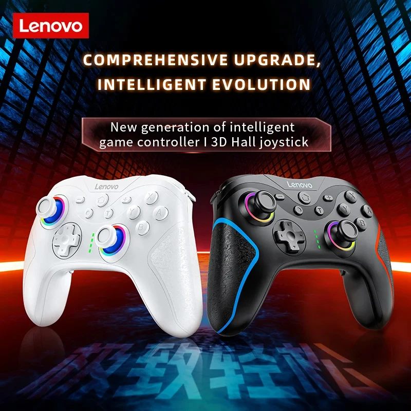 Choice Lenovo S01 Wireless Bluetooth Gamepad Six-axis Gyroscope Joystick Controle Supports TURBO For PS4 PC/Switch/IOS/Android