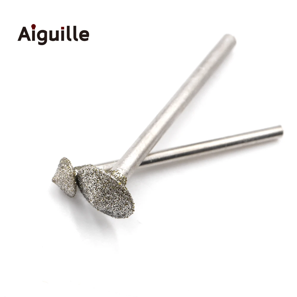 6pcs/set 6/8/10/12/14/16mm Umbrella Shape Diamond grinding burr teeth grinding bits jade stone grinding point