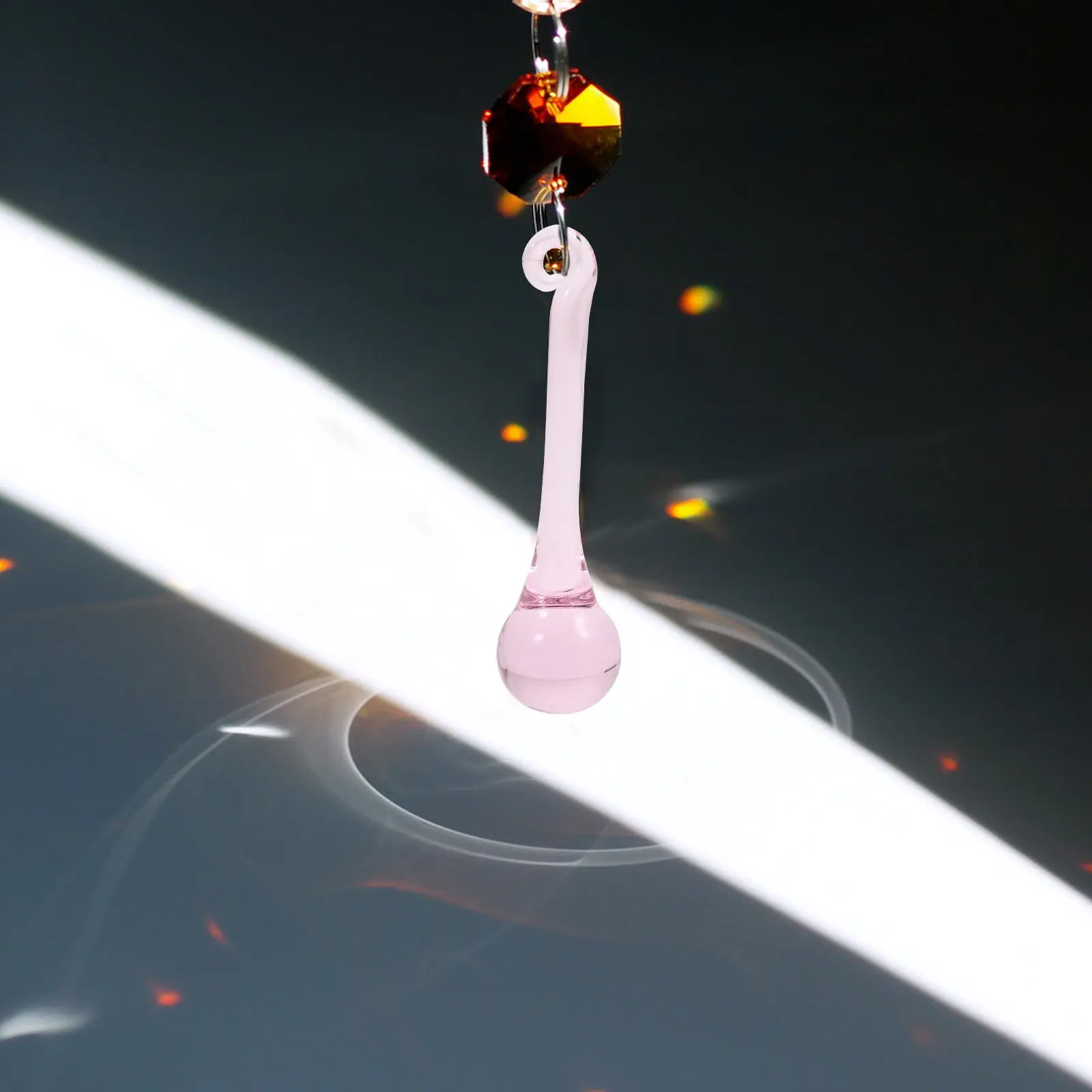 

10Pcs Premium Optical Crystal Hanging Pendants for Chandeliers Lights Decor Rainbow Refracting Prisms Wedding Christmas Window