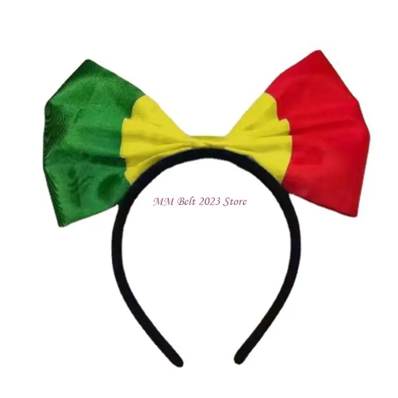

49ME повязки на голову с флагом, патриотический аксессуар, повязка на голову с бантом, милый головной убор для вечеринки
