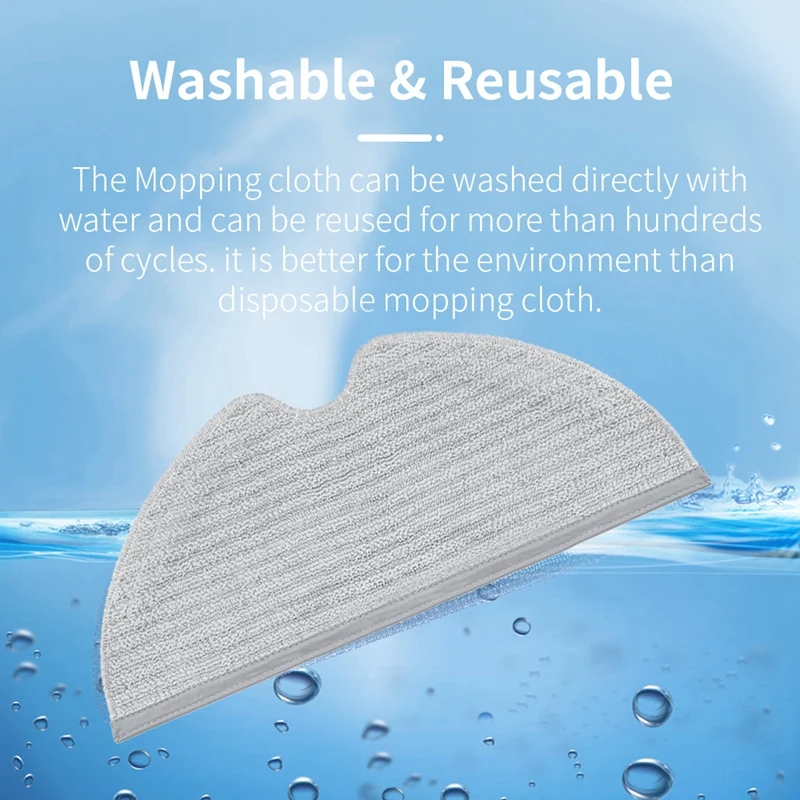 14PCS สำหรับ Xiaomi Mi Robot Mop 2 STYTJ03ZHM เครื่องดูดฝุ่นหลักแปรงด้านข้าง Mop ผ้าชุดอุปกรณ์เสริม