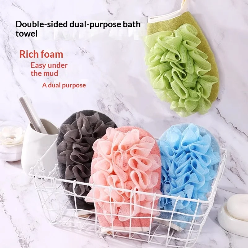 2-piece exfoliating rain gloves suitable for body sanding and bathing, and dead skin mite removal suitable for men and women