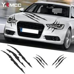 3PCS Monster Claw Sticker Car Hood Headlight Vinyl Sticker PVC Wolf Claw Marks Universal Auto Body Decoration Film for Auto Lamp