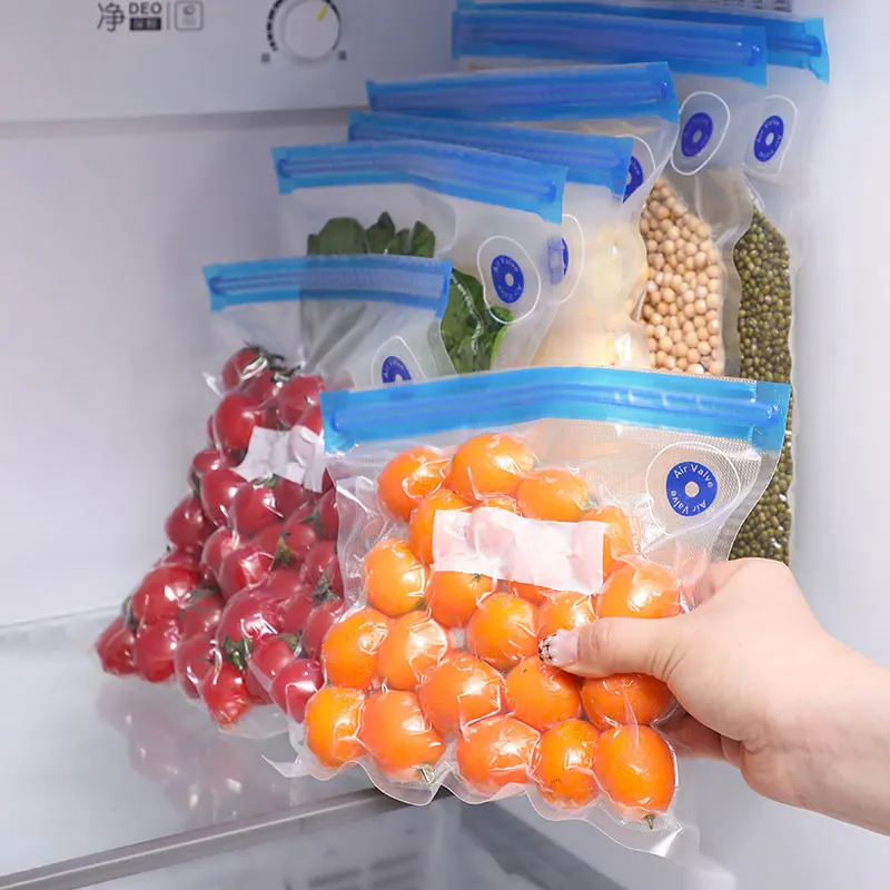 30/20/5pcs Pieces Vacuum Bag Compressed Air Reusable Food Storage Vacuum Sealed Humidity Resistant Vacuum Sealed Bag Packaging