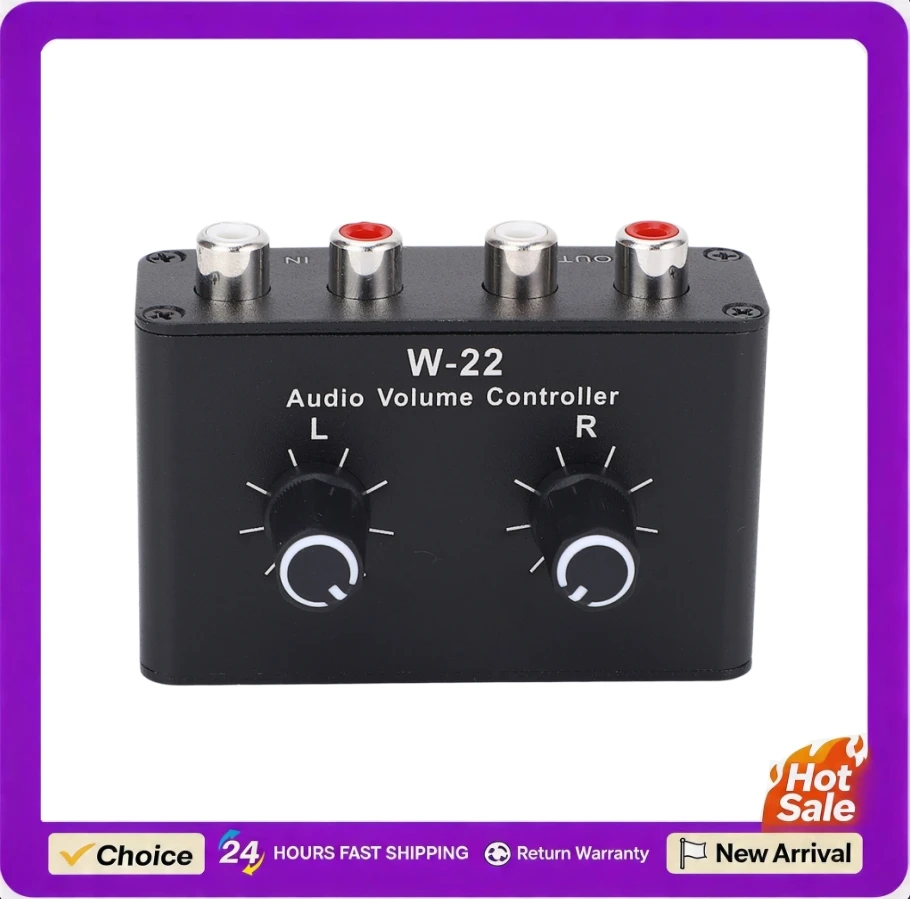 Stereo Switcher Line Volume Control Box 3.5mm Volume Control Box Balance Adjuster Small Attenuator Knob Line Volume Control Box
