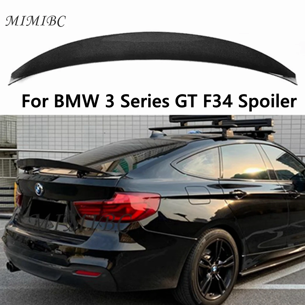 

ДЛЯ BMW 3 серии GT F34 из настоящего углеродного волокна 2013-2019, задняя крышка багажника автомобиля, комплект кузова, спойлер, крылья, тюнинг, внешние аксессуары