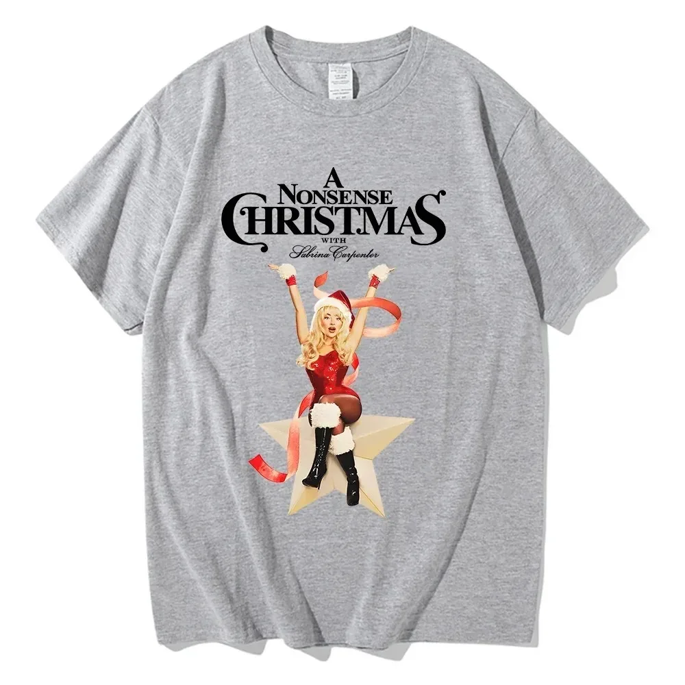 عيد الميلاد غير المعنى مع سابرينا نجار التي شيرت موضة جديدة المرأة تي شيرت طويل الرجال النساء الملابس الشارع الشهير جودة عالية #2