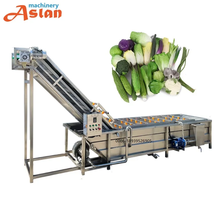 

High pressure spray fruit and vegetable bubble cleaning machine carrot cleaning machine eggplant lettuce washing machine