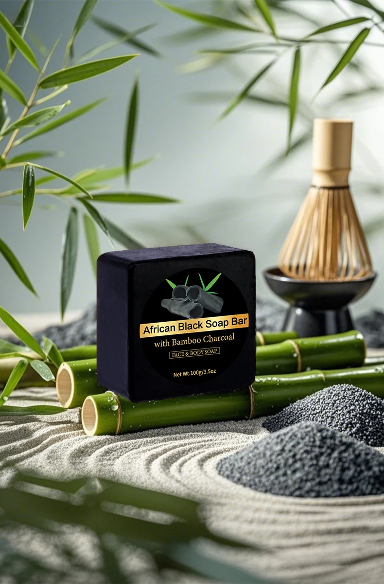 

Bamboo Charcoal Body Soap - Deep Cleanses/Refreshes, Gentle Exfoliates, Neutralizes Odors, All Skin Types