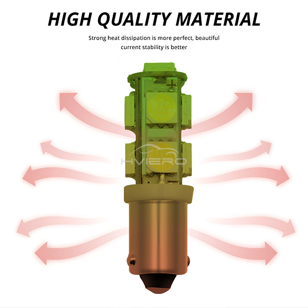 1/2/4/5/10/20Pcs Auto Brems Blinker Lampe Ba9s 9SMD 5050 Led-lampe Ultra Helle Weiß 12V Auto Dome Tür Seite Umriss Licht