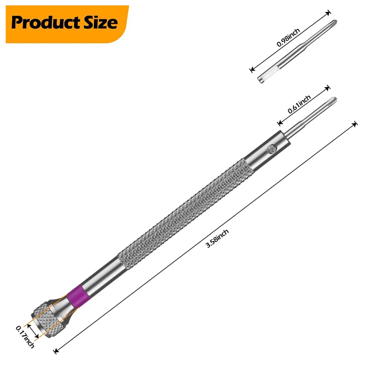 8 Stück profession elles Schraubendreher-Set Mini-Präzisionsschraubendreher-Kit 0,6-1,6mm für die Reparatur von Uhren brillen elektronik