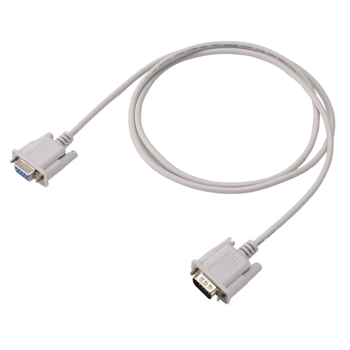 &ABDH& RS232 DB9 Cable de puerto serie macho a hembra de 9 pines Adaptador industrial 1,3 M