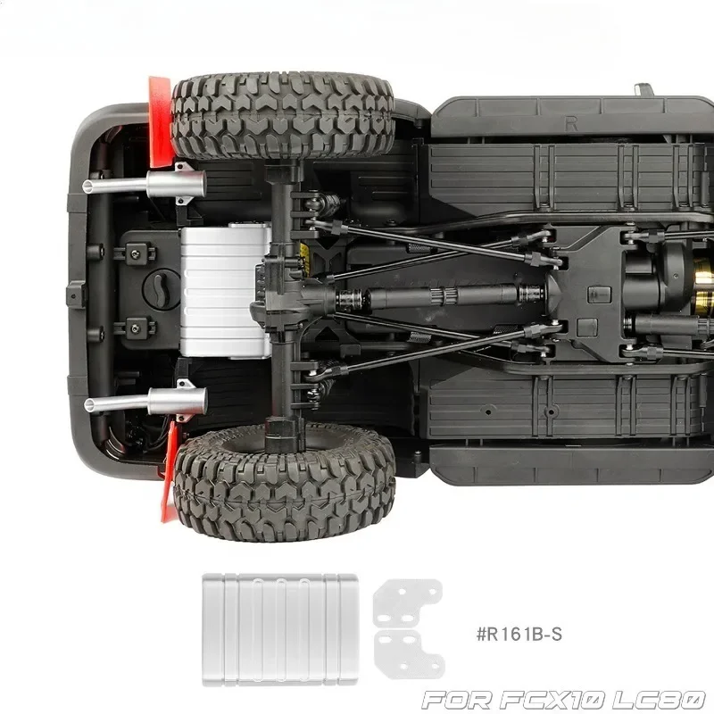 Undercar Fuel Tank Auxiliary Fuel Tank Simulation Modification Accessories for 1/10 RC Crawler Car Trxs FCX10 LC80 DIY Parts