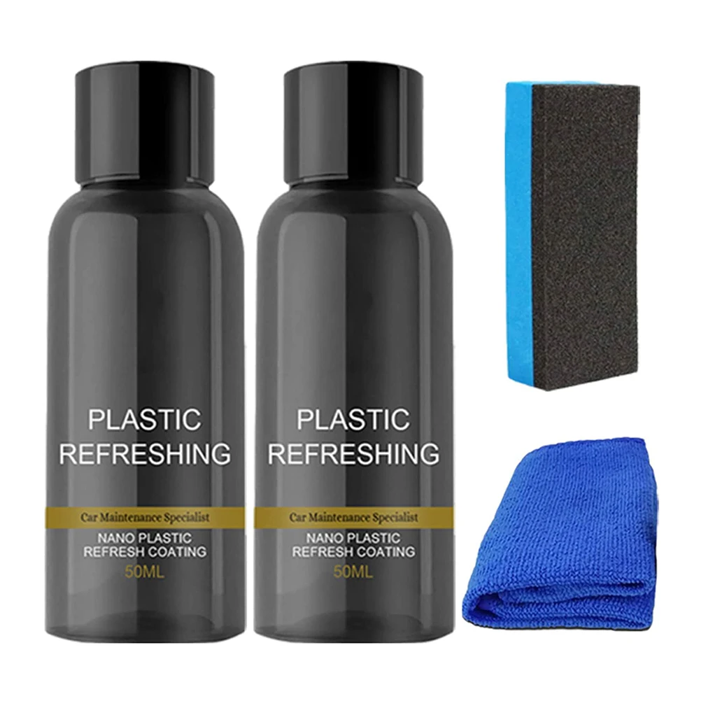 Plastic Refreshing Coating Agent Protective Dust Proof Waterproof Plastic Restorer Reliable High Temperature Resistant for Car