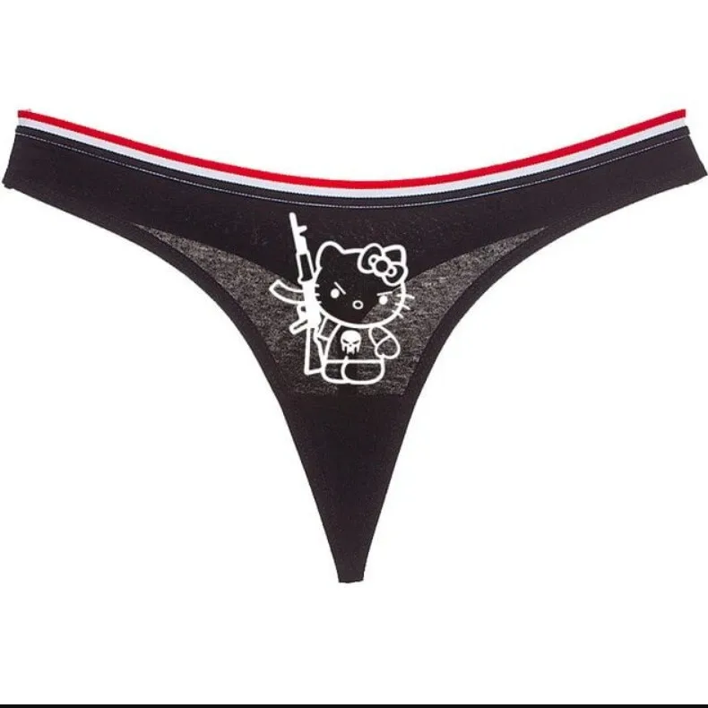 Anime Kawaii Sanrio Hallo Kitty Paar Unterwäsche Cartoon Y2k Mädchen sexy Tanga Jungen Boxer niedlich kt Katze Slips Shorts Hosen Geschenke