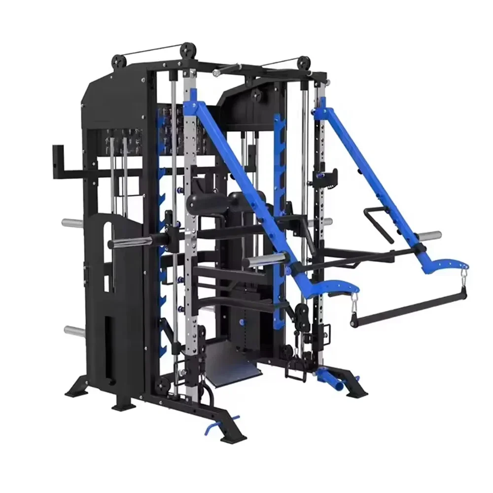CHKJ Multigym Smith Squat Bench Press Commercial Home Strength Fitness Gantry Comprehensive Training Free Squat Rack