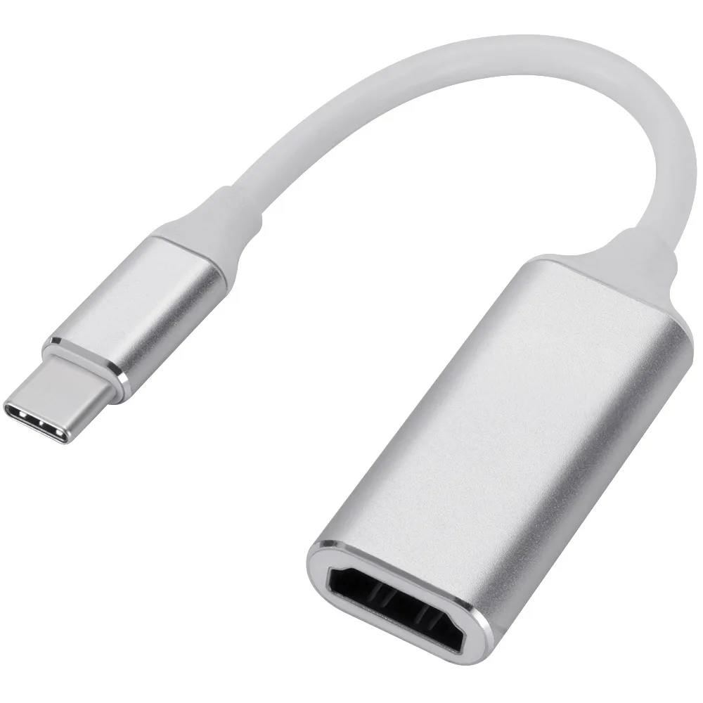 USB C to HDMI-compatible Adapter 4K Cable for MacBook Samsung Galaxy S10 Huawei Mate P20 Pro Type-C HDMI-compatible Adapter