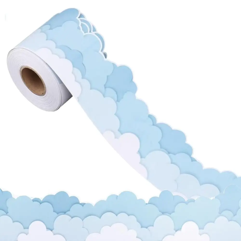 1 لفة جديدة ذاتية اللصق السبورة مجلس الحدود 7.5 سنتيمتر DIY بها بنفسك الحدود الفصول الدراسية الديكورات ورقة الحدود تقليم ملصق الحرف اليدوية