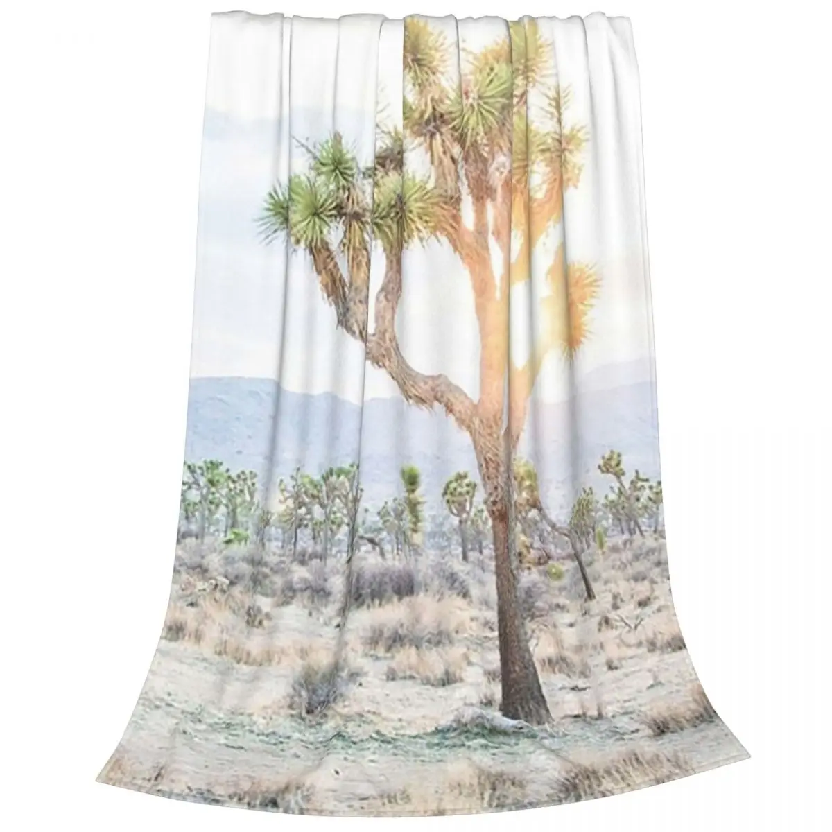 Joshua Tree III Blankets Fleece Portable Sofa Throw Blankets For Home Bedroom Outdoor Throws Bedspread Quilt