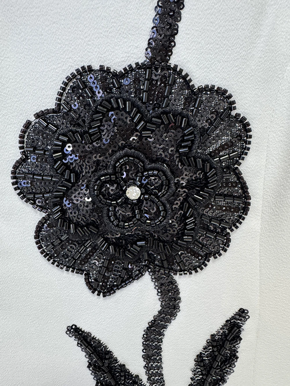 Modphy Abito lungo da sera formale dimagrante di alta qualità Abito lungo da donna elegante con perline e fiori Abiti da passerella per cena di celebrità