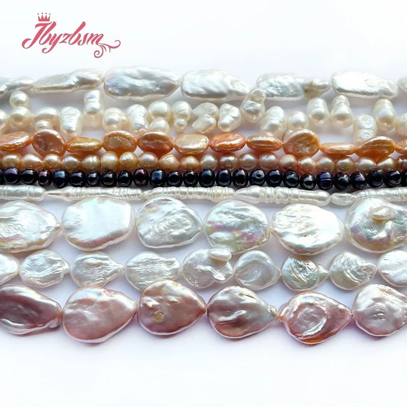 Natural Freshwater Pearl DIY Stone Beads For Necklace Bracelet Spacer Strand 15 Inch DIY Jewelry Making Beads Free shipping