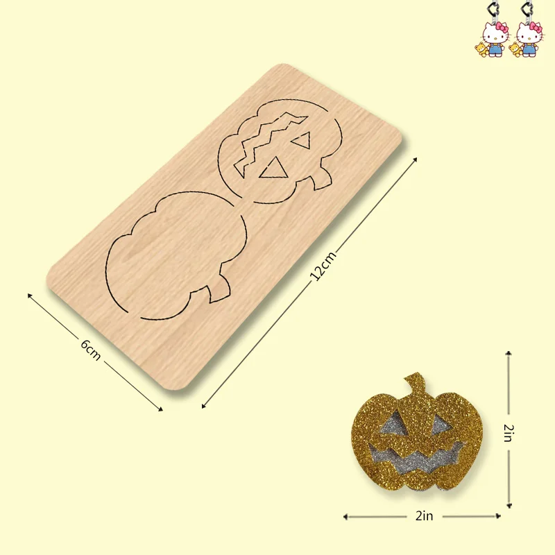 

Z366 2-inch Pumpkin Head Mold Wooden Cutting Dies Suitable For Most Cutting Machines